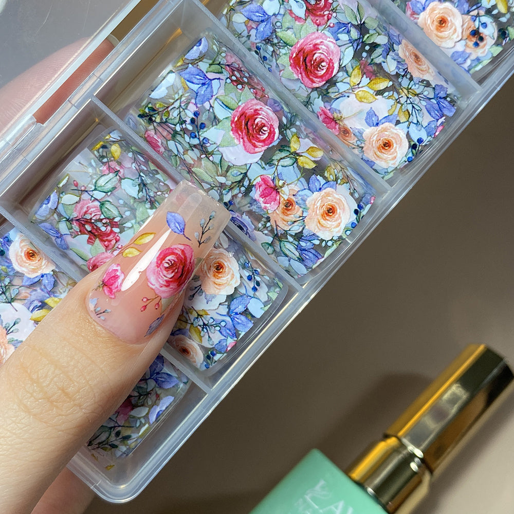 Nail Transfer Foil - Floral Print - LS102
