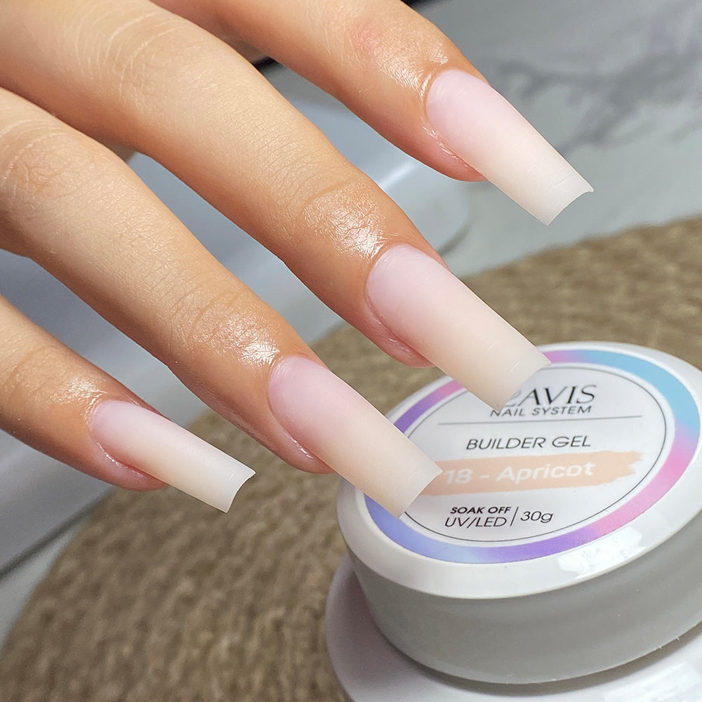 LAVIS 18 Apricot - Builder Gel In The Jar 30ml