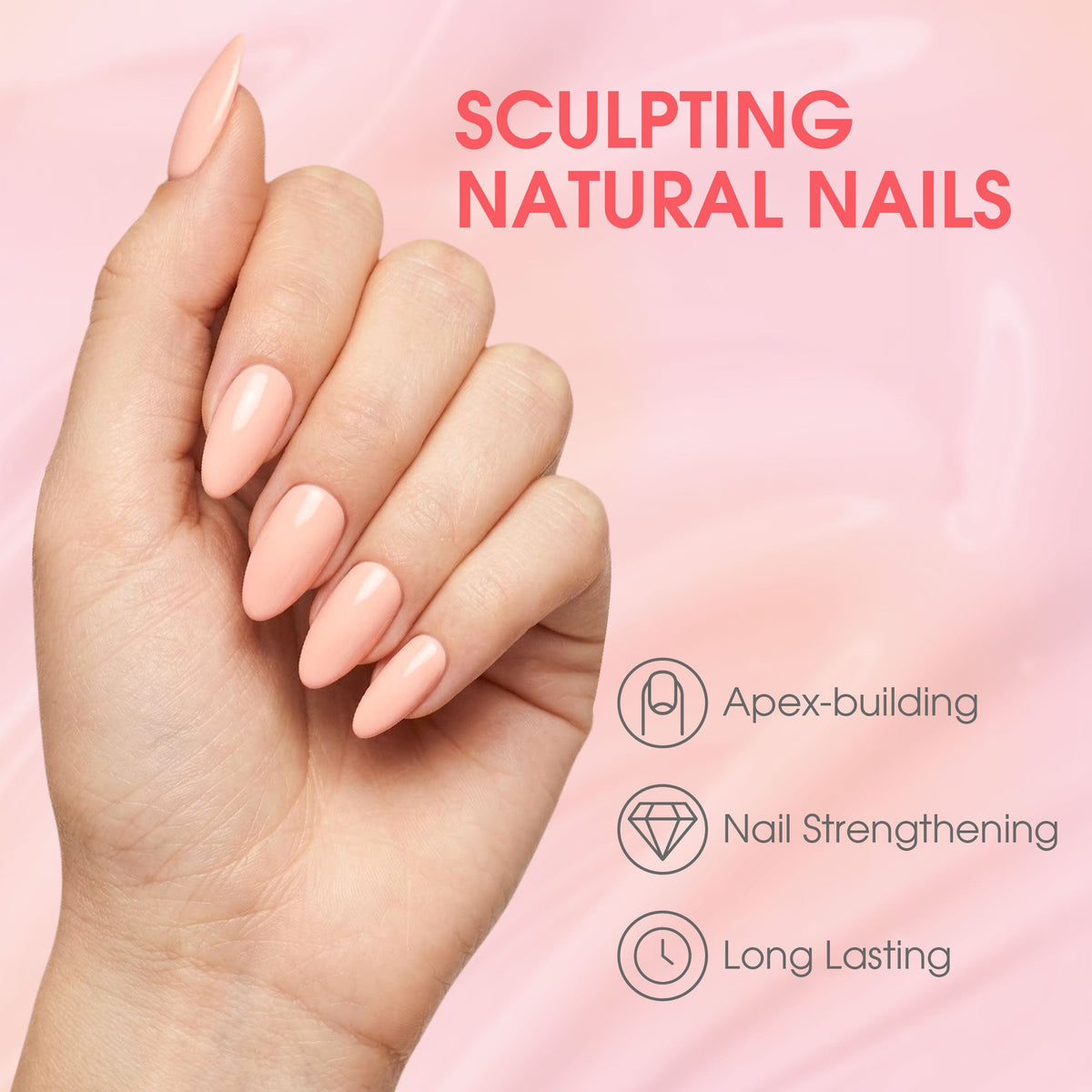 LDS Rubber Base Gel (Ver 2) - Set 30 Colors - GEL POLISH 0.5 OZ - Bouncy Blush Collection