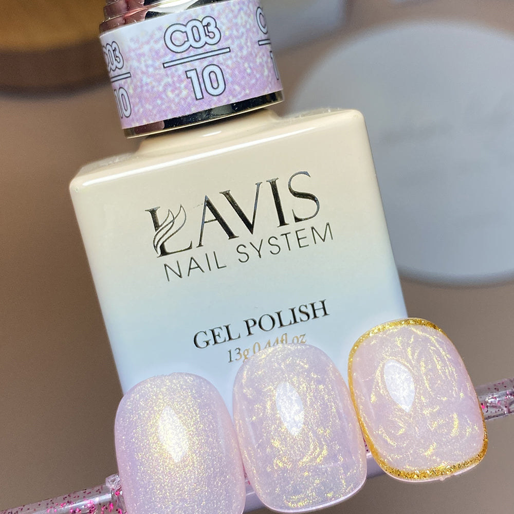 LAVIS C03 - 10 - Gel Polish 0.5 oz - Pretty in Pearl Collection
