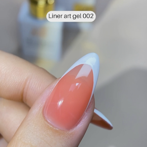 LDS - 02 (ver 2) White - Line Art Gel Nails Polish Nail Art