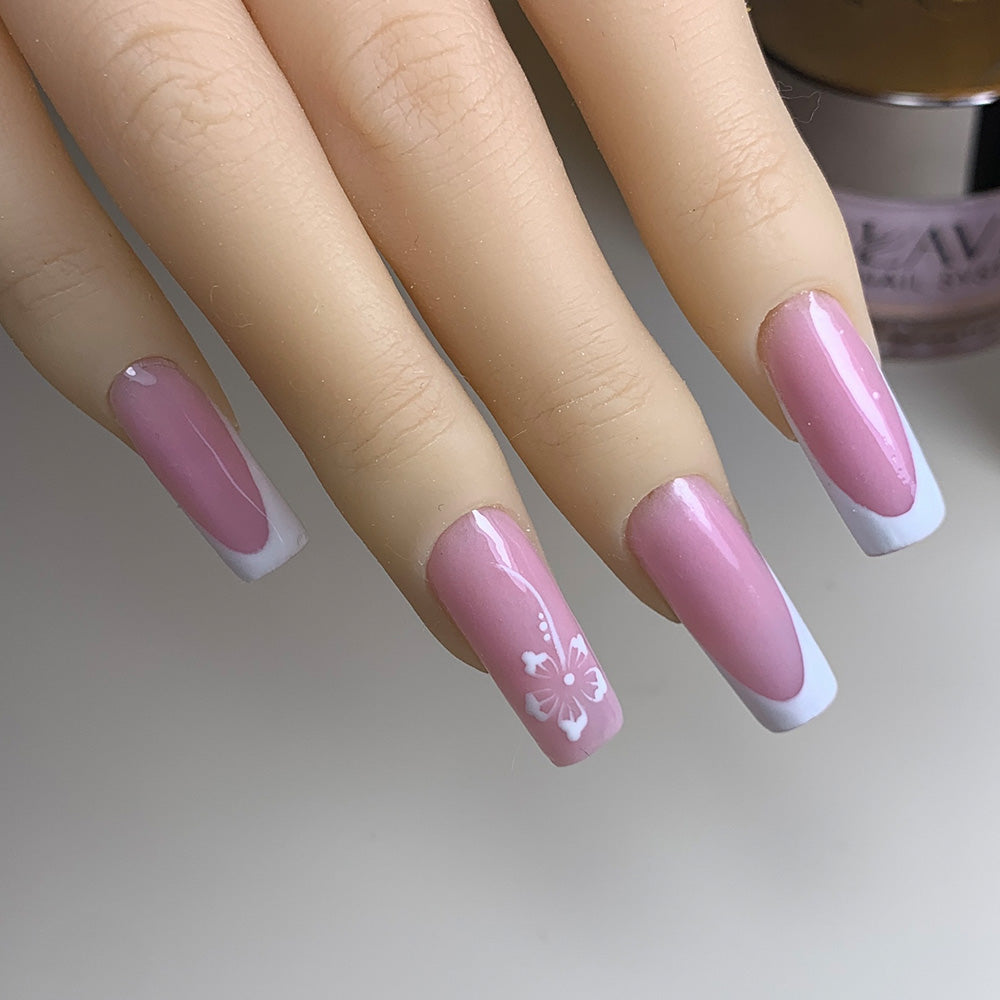 LDS - 02 (ver 2) White - Line Art Gel Nails Polish Nail Art
