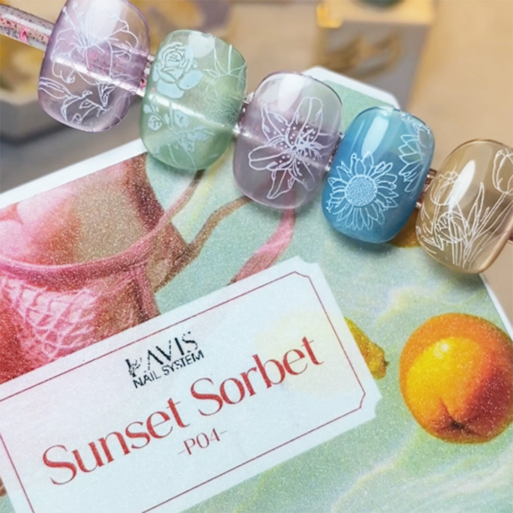 Lavis Pat Pat Gel 04 Sunset Sorbet, Ombre Gel, photo 12 of 12