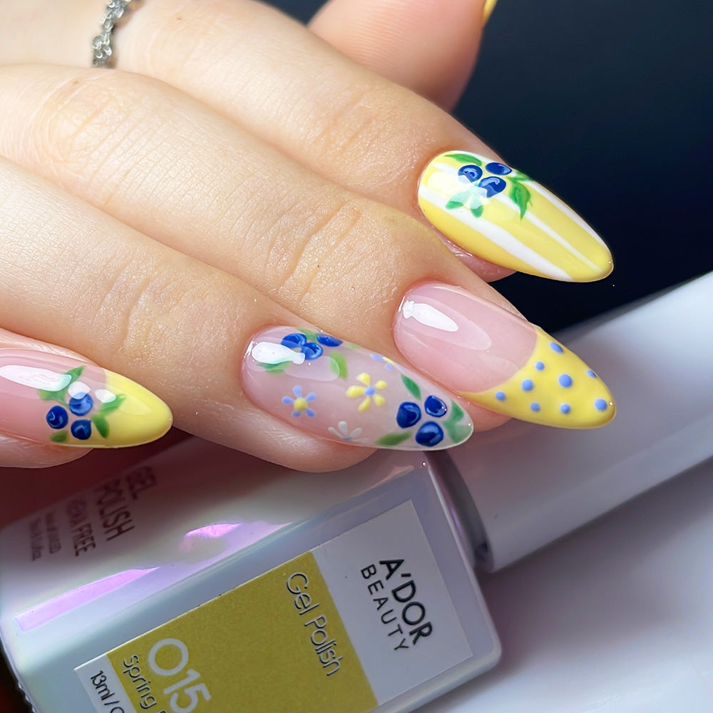 A'DOR HEMA-Free Gel Polish - 015 - Spring Fling - 0.6 oz