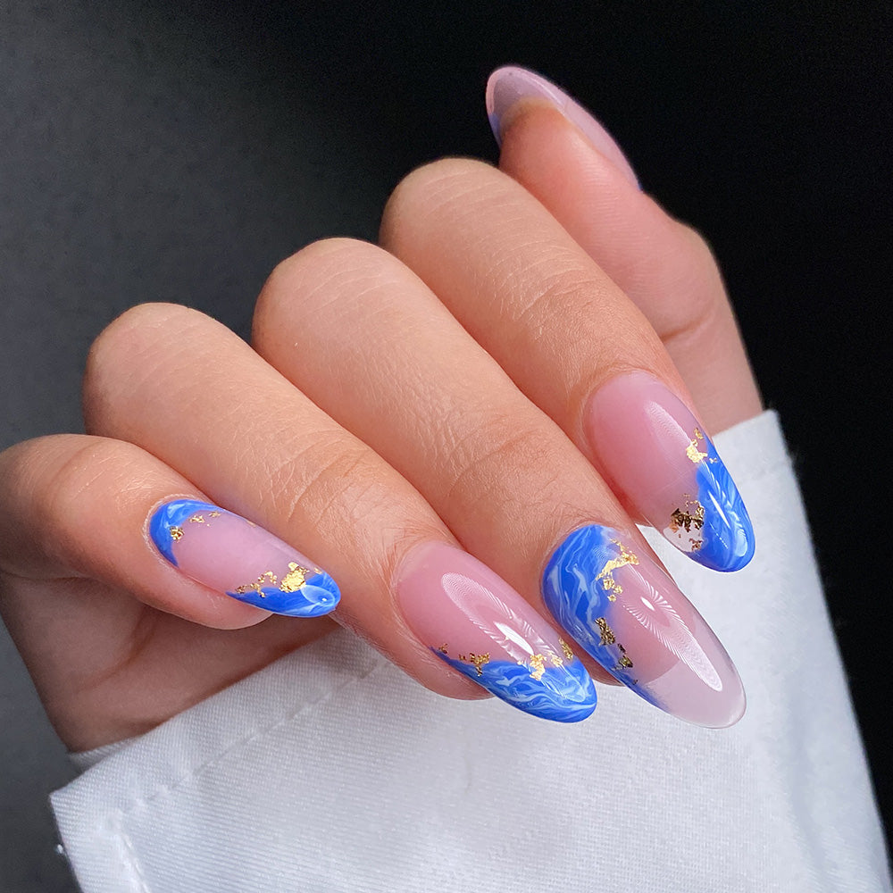 LDS - 10 (ver 2) Royal Blue - Line Art Gel Nails Polish Nail Art