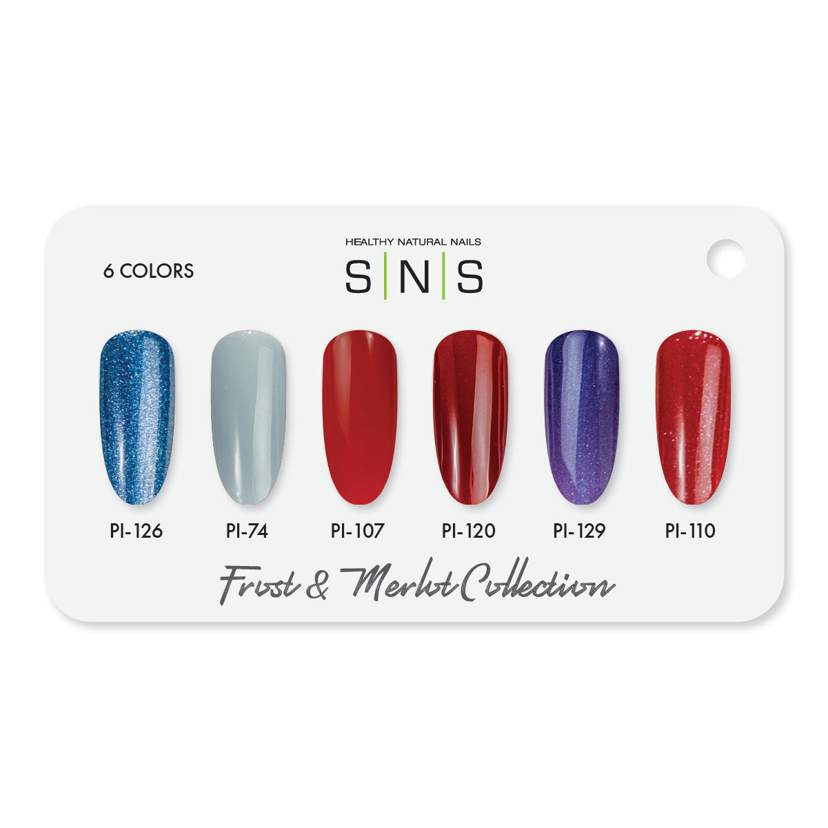 SNS Frost and Merlot - 6 Colors Collection - 4in1 by Signature Nail System SNS Nails USA
