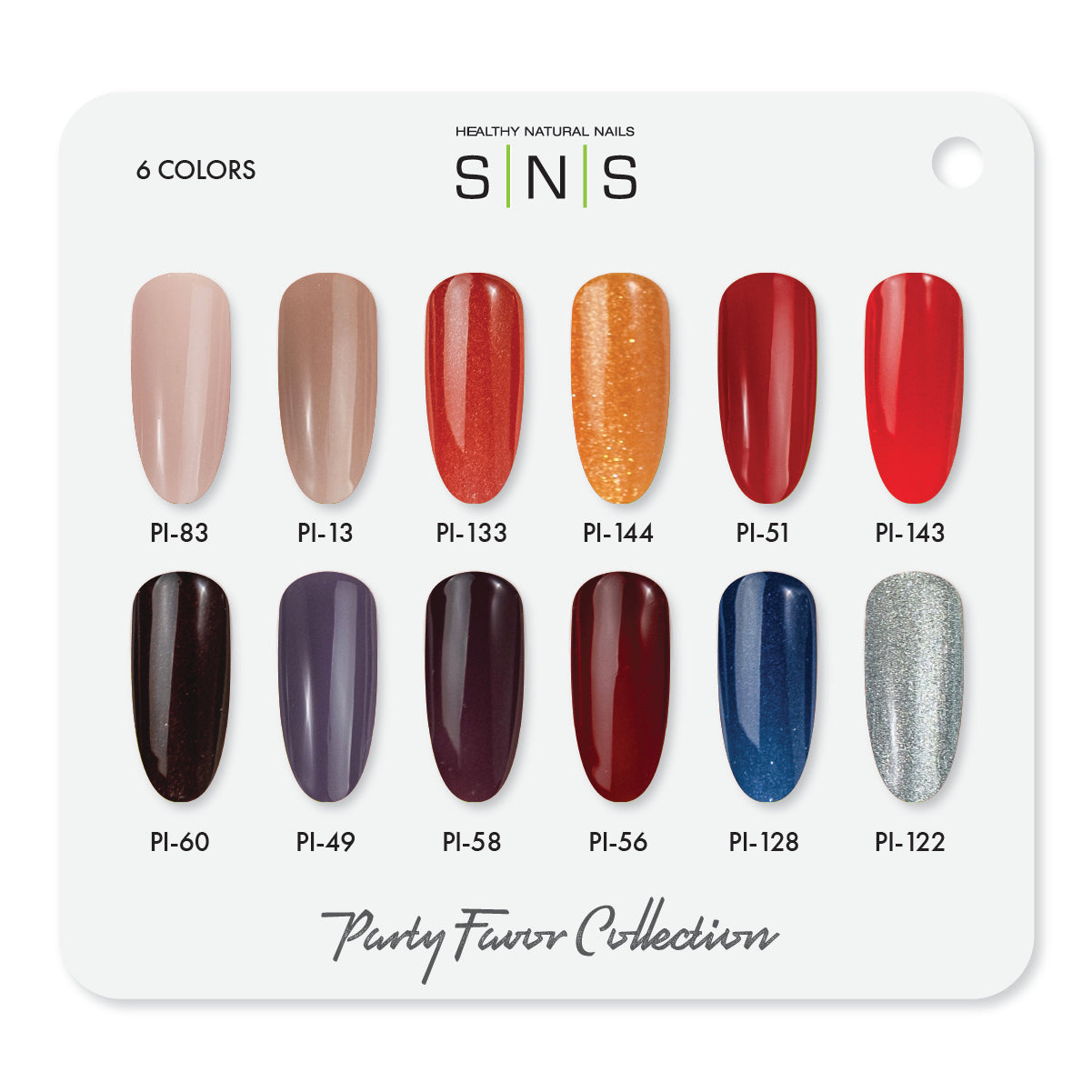 SNS Party Favor - 12 Colors Collection - Dip/Acrylic Powder  by Signature Nail System SNS Nails USA