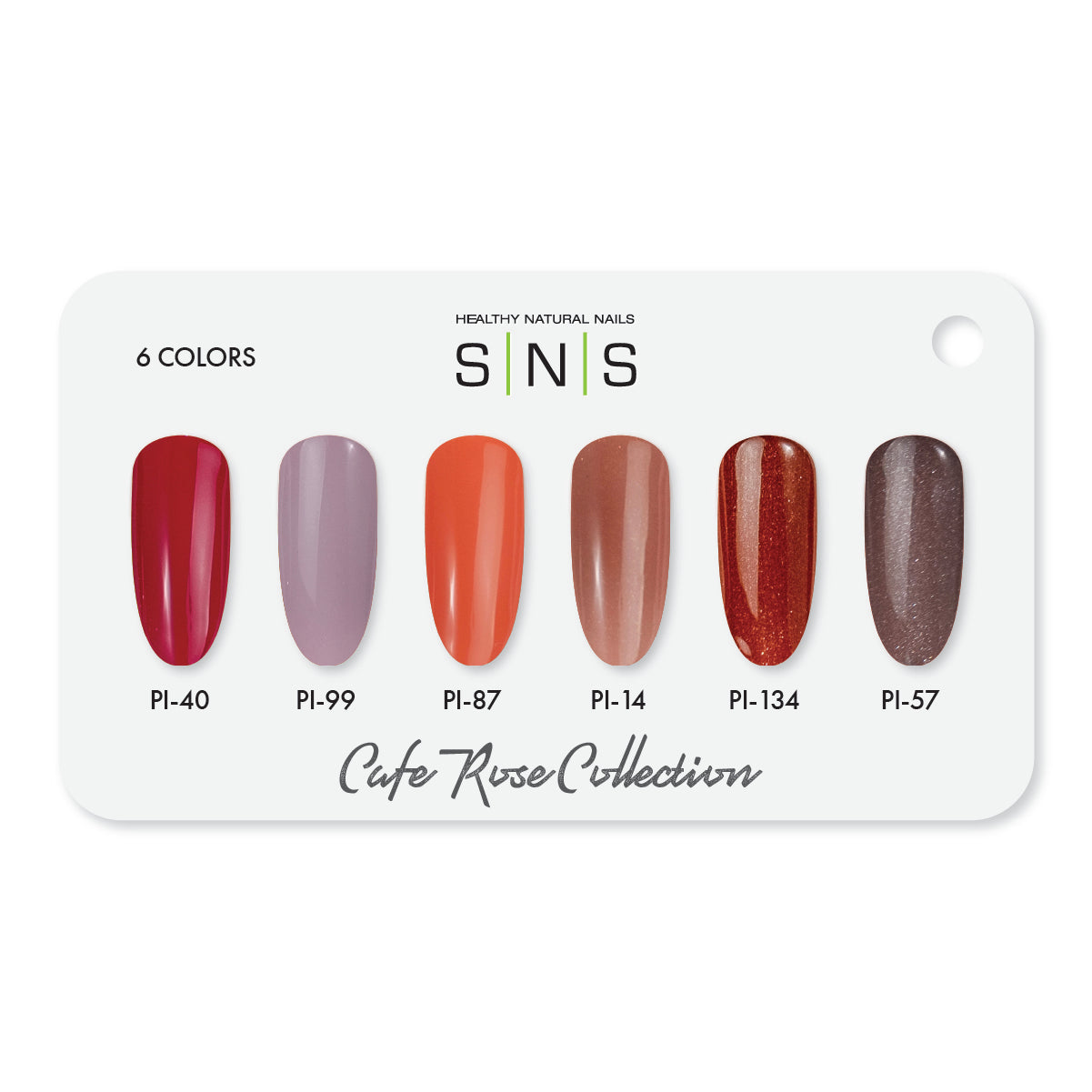 SNS Cafe Rose - 6 Colors Collection - Dip/Acrylic Powder  by Signature Nail System SNS Nails USA