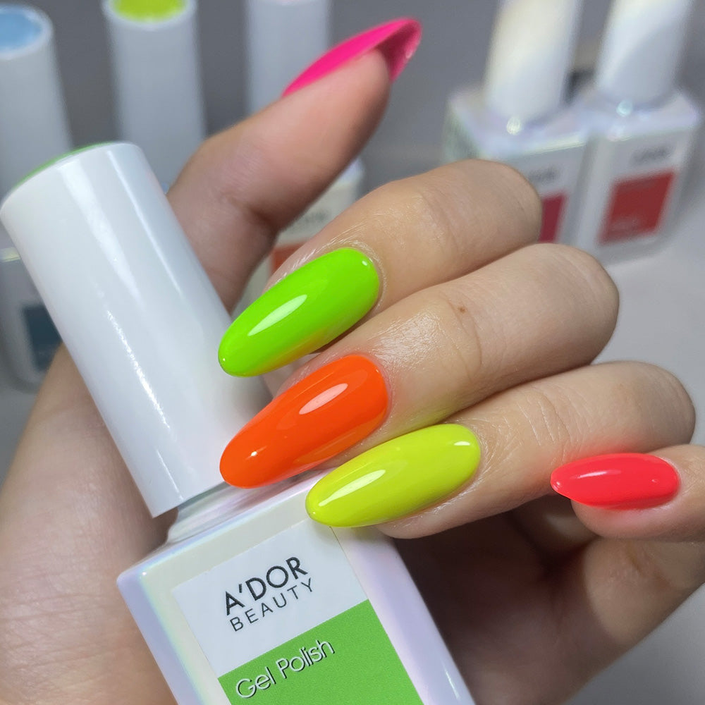 A'DOR HEMA-Free Gel Polish - 053 - Citrus Circuit - 0.6 oz