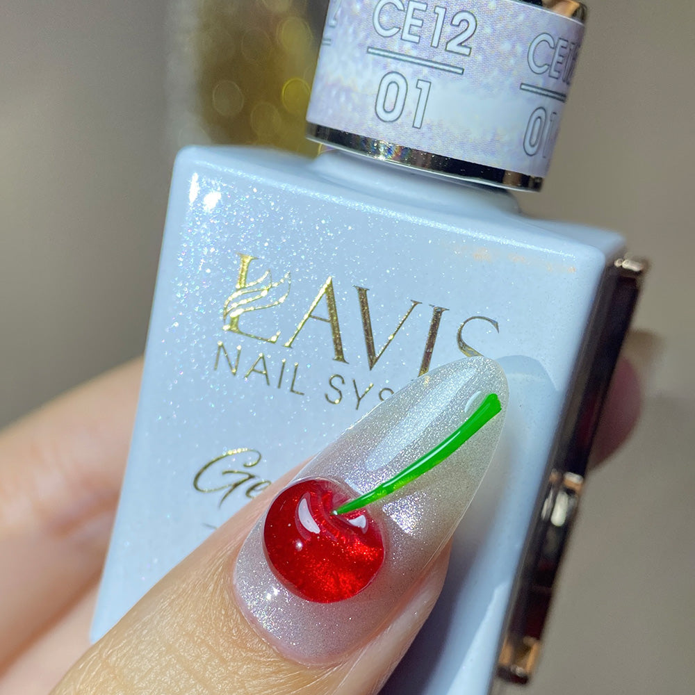 Lavis CE12-01 Crimson Frost cat eye gel polish, photo 6 of 7