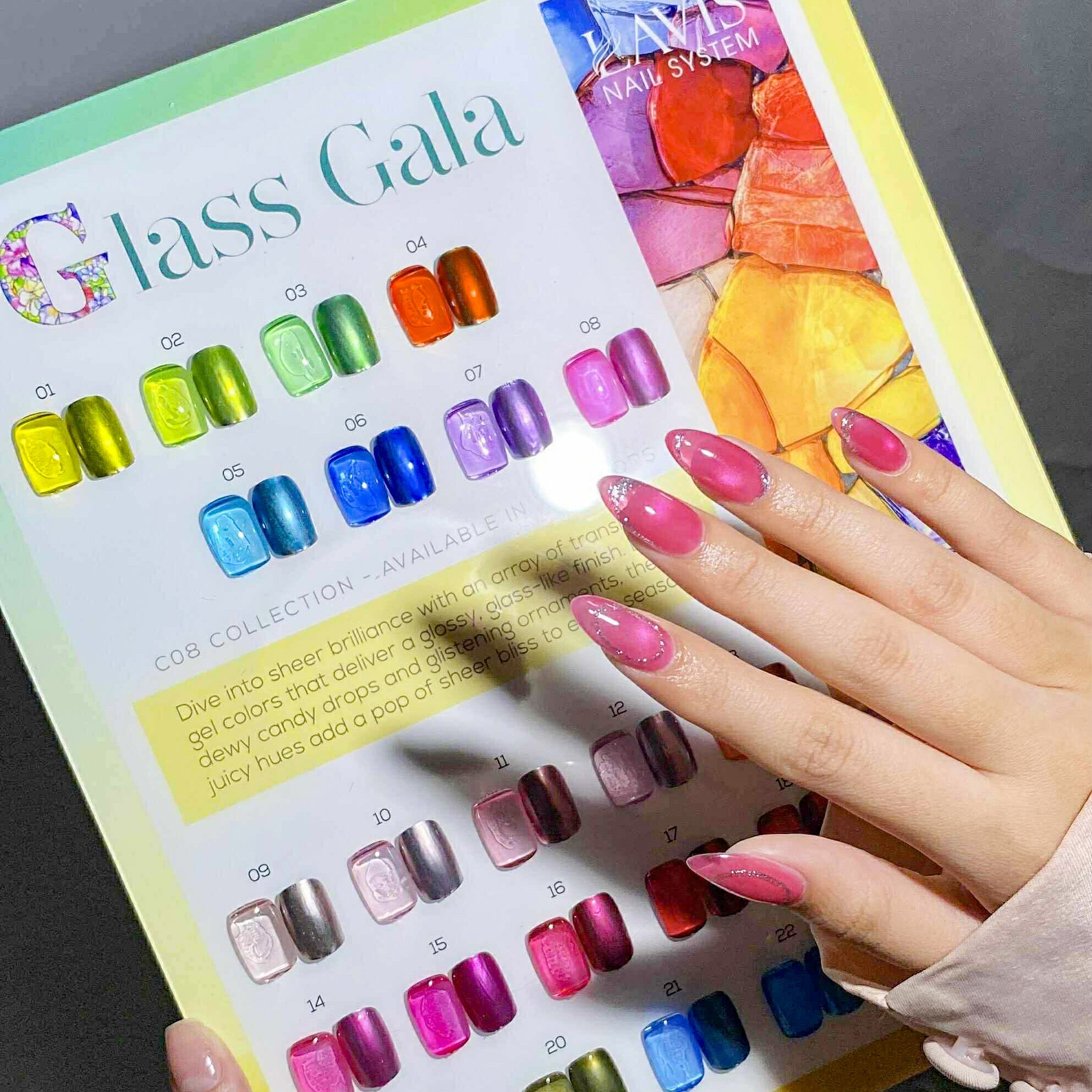 LAVIS C08 - 15 - Gel Polish 0.5 oz - Glass Gala Collection