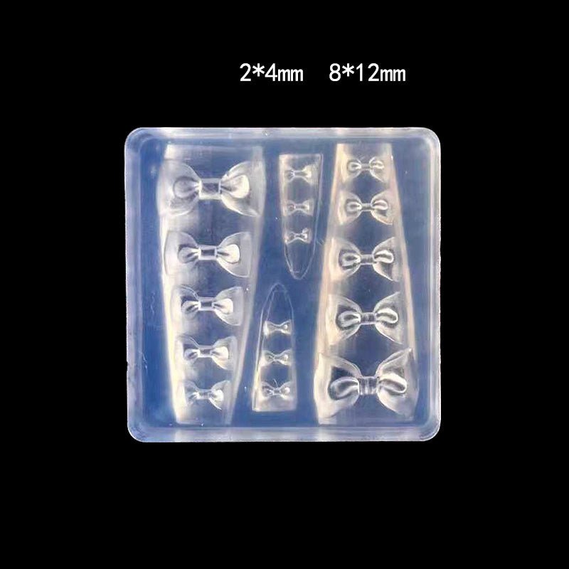 3D Nail Charm Mold 1 - 16 Bows - DTK Nail Supply