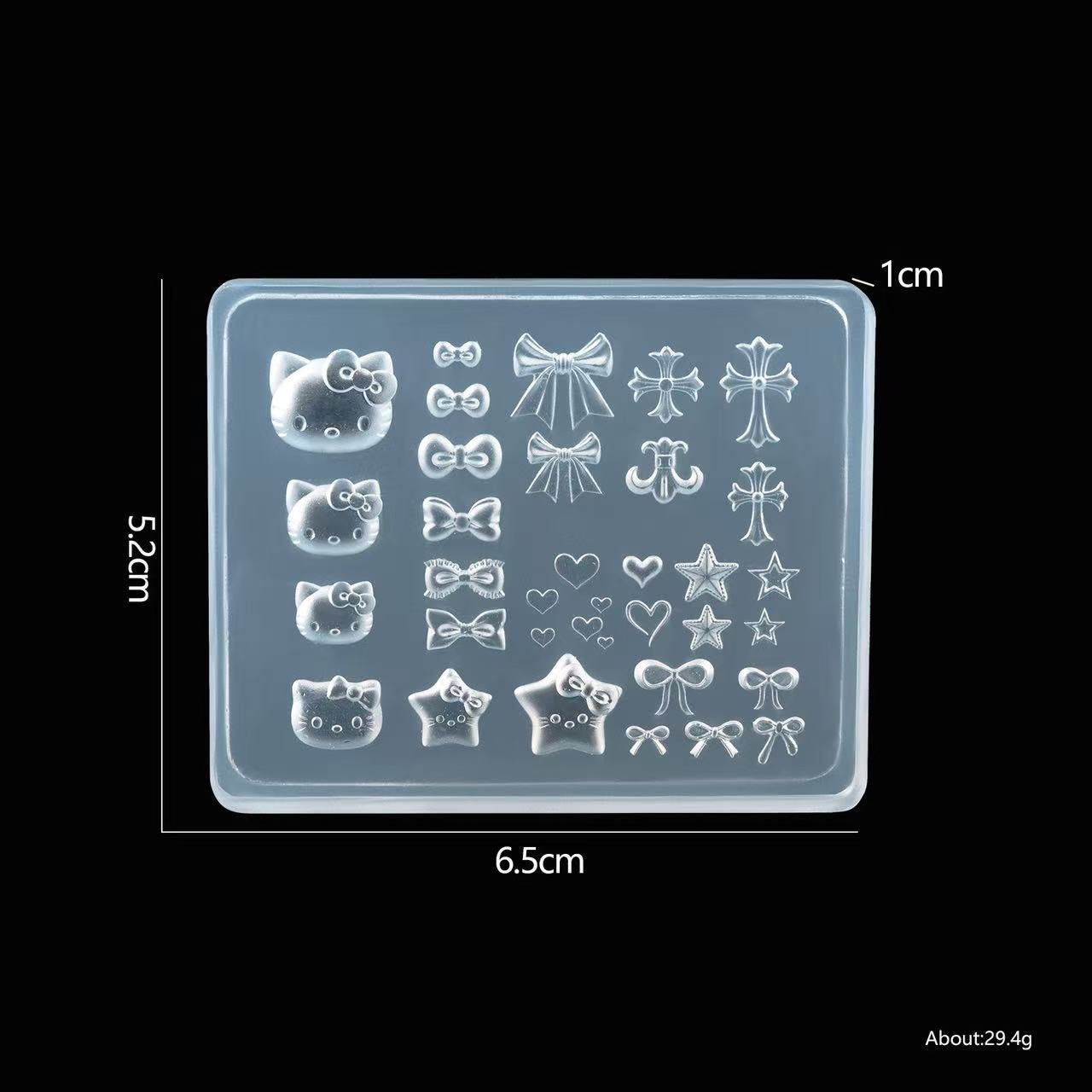 3D Nail Charm Mold 14 - Cat - DTK Nail Supply