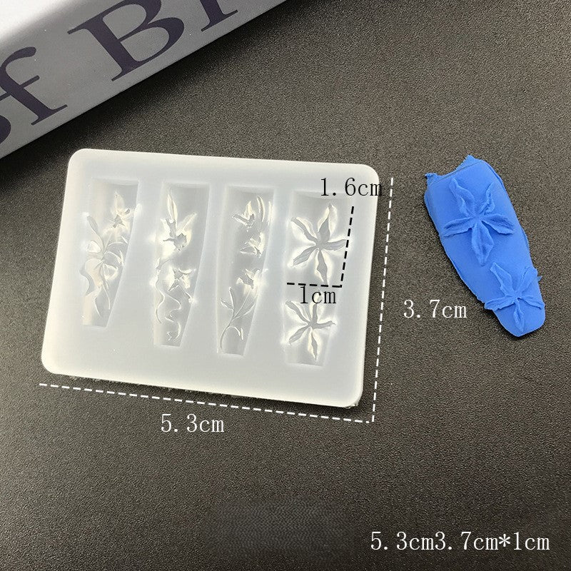 3D Nail Charm Mold 21 - Lily - DTK Nail Supply