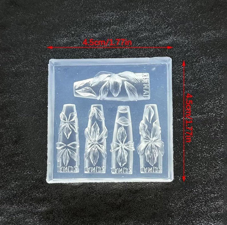 3D Nail Charm Mold 22 - Hawaii Hibiscus - DTK Nail Supply