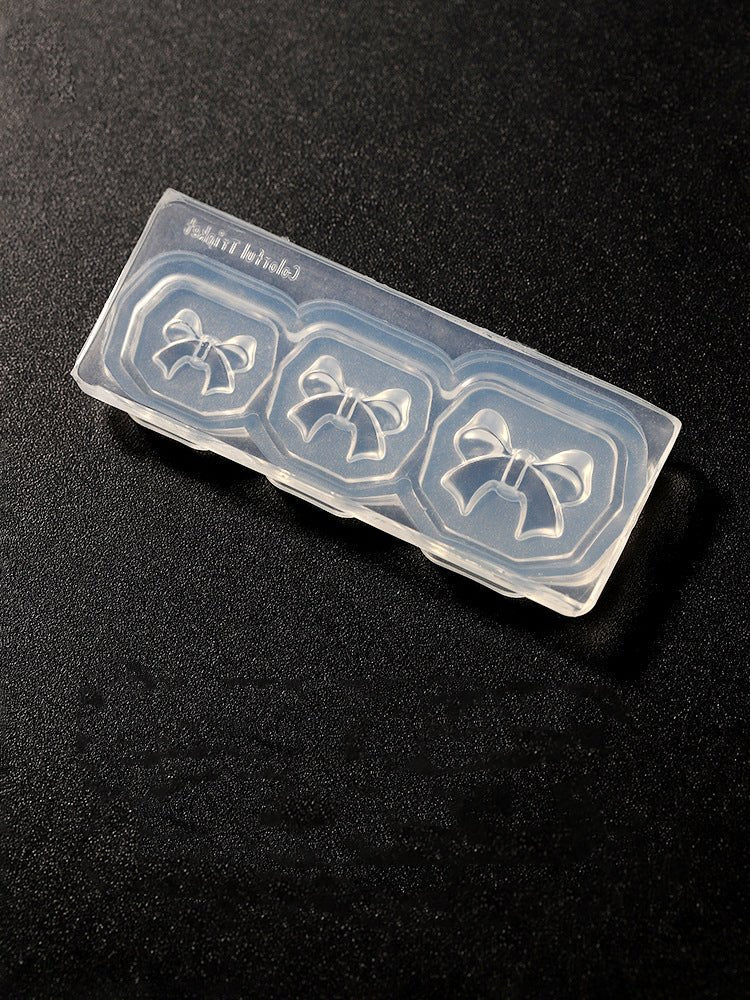 3D Nail Charm Mold 3 - 3 Bows - DTK Nail Supply