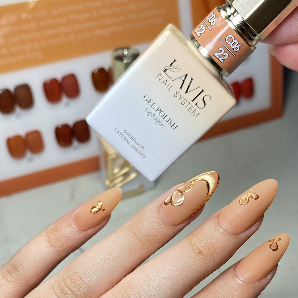 LAVIS C06 - 22 - Gel Polish 0.5 oz - Maple & Mocha Collection
