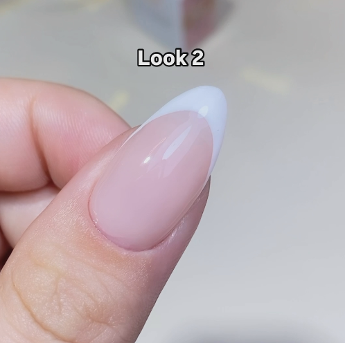 LDS - 02 (ver 2) White - Line Art Gel Nails Polish Nail Art