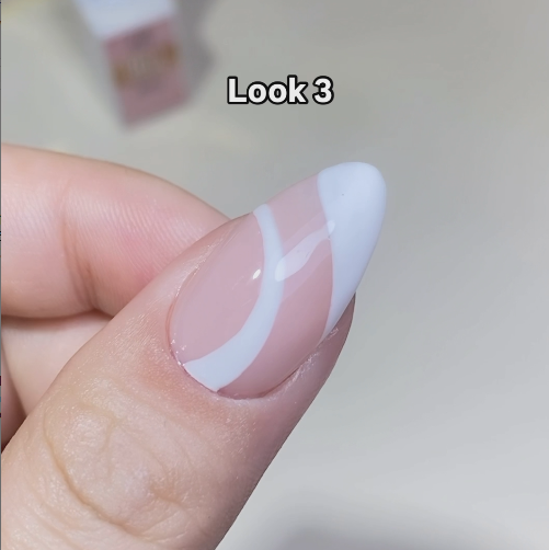 LDS - 02 (ver 2) White - Line Art Gel Nails Polish Nail Art