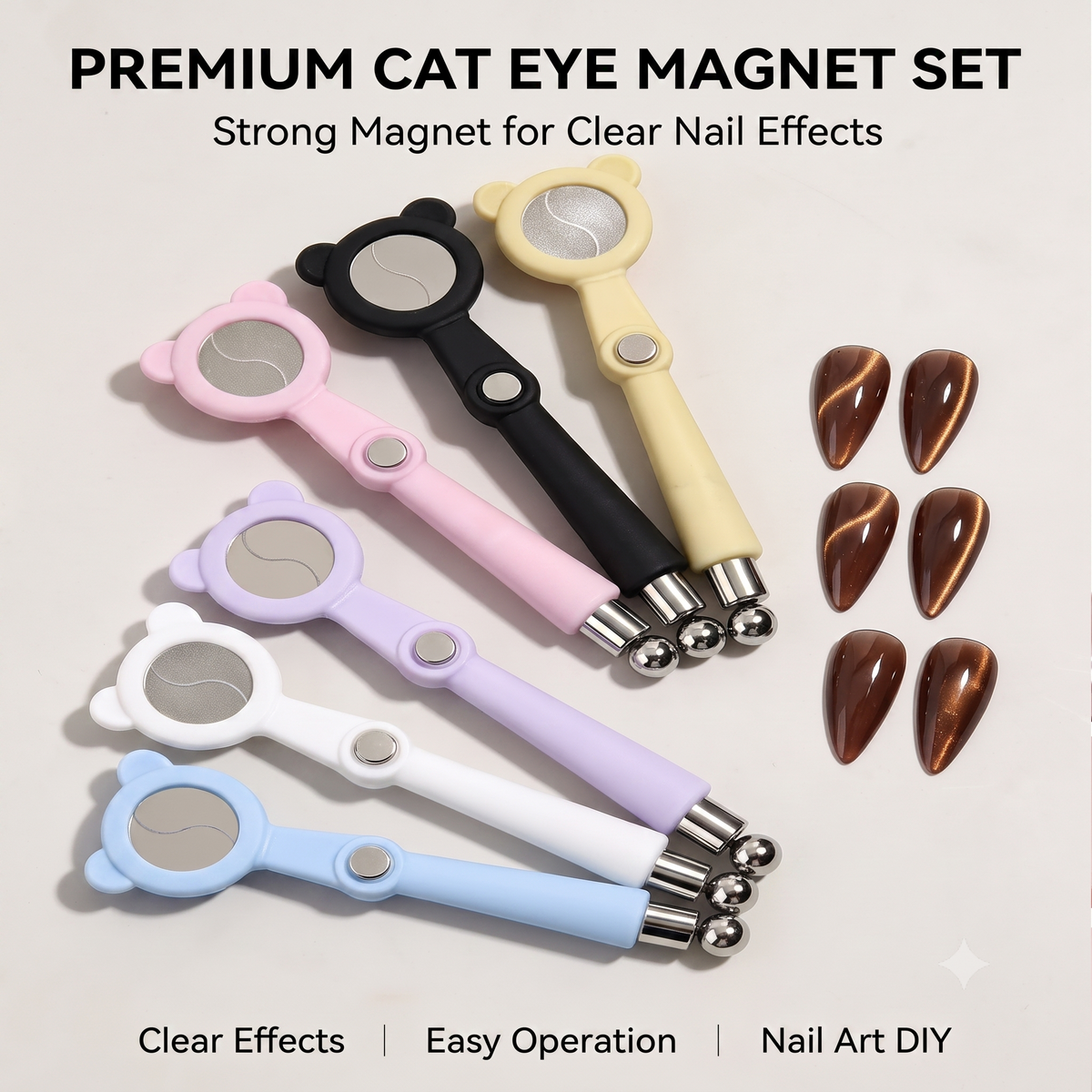 A'DOR Cat Eyes ACE1 Set 12 Colors Gel Polish 0.4oz Seasonal Splendor Collection + FREE Sample Color Chart + FREE Cat Eye Magnet (6in1 or 5in1)