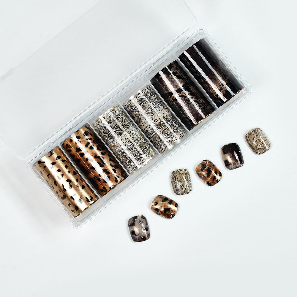 Animal Print Design Nail Foils