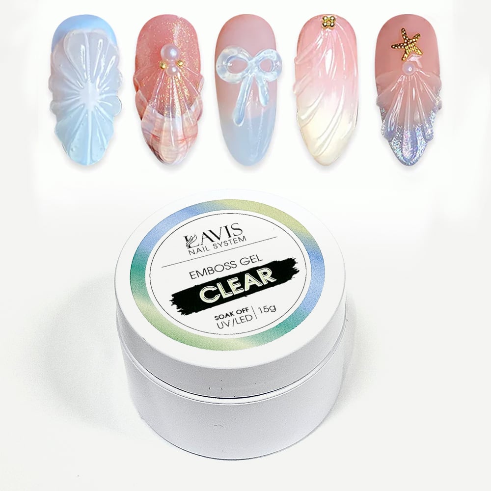 LAVIS Emboss Gel - Clear 15g