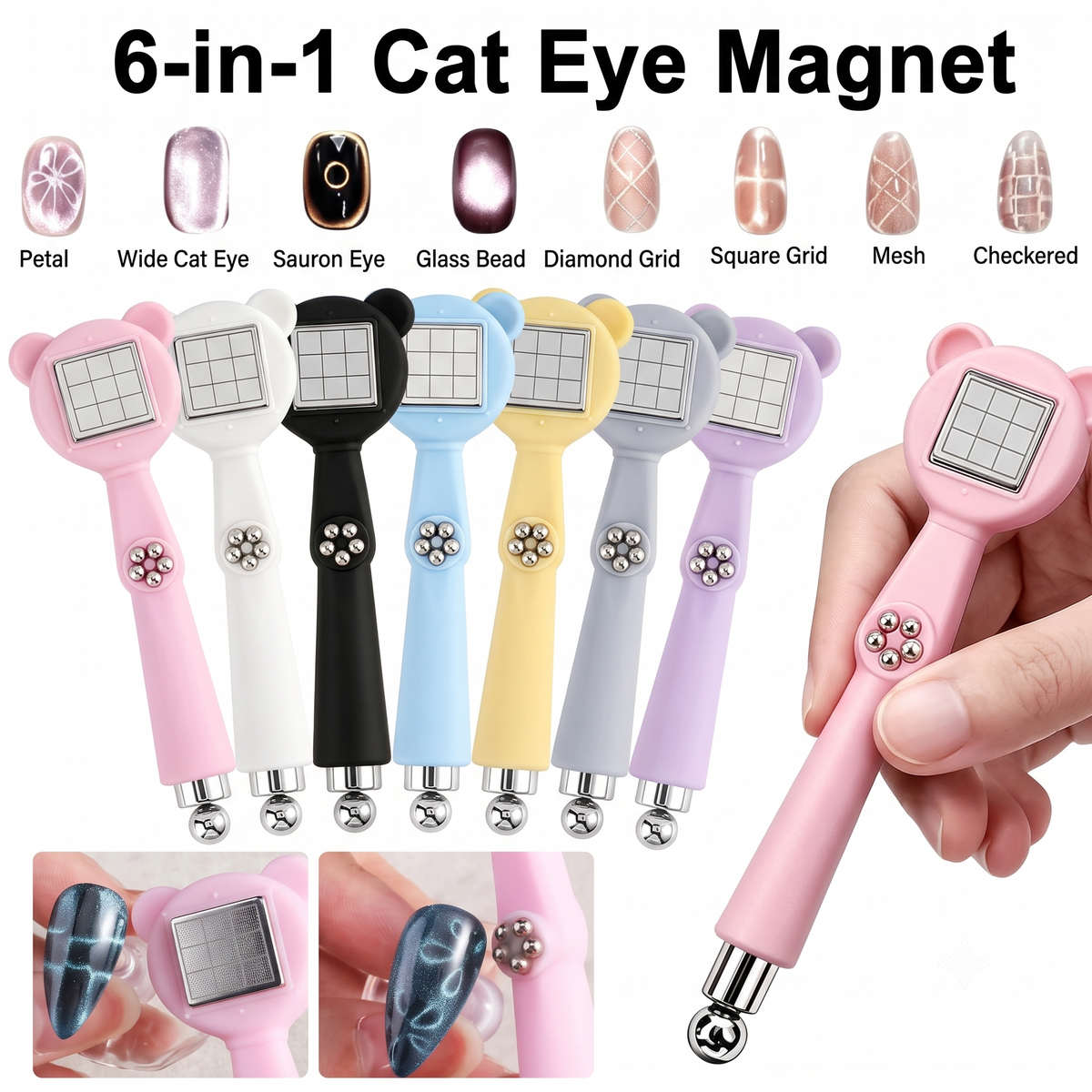 A'DOR Cat Eyes ACE1 Set 12 Colors Gel Polish 0.4oz Seasonal Splendor Collection + FREE Sample Color Chart + FREE Cat Eye Magnet (6in1 or 5in1)