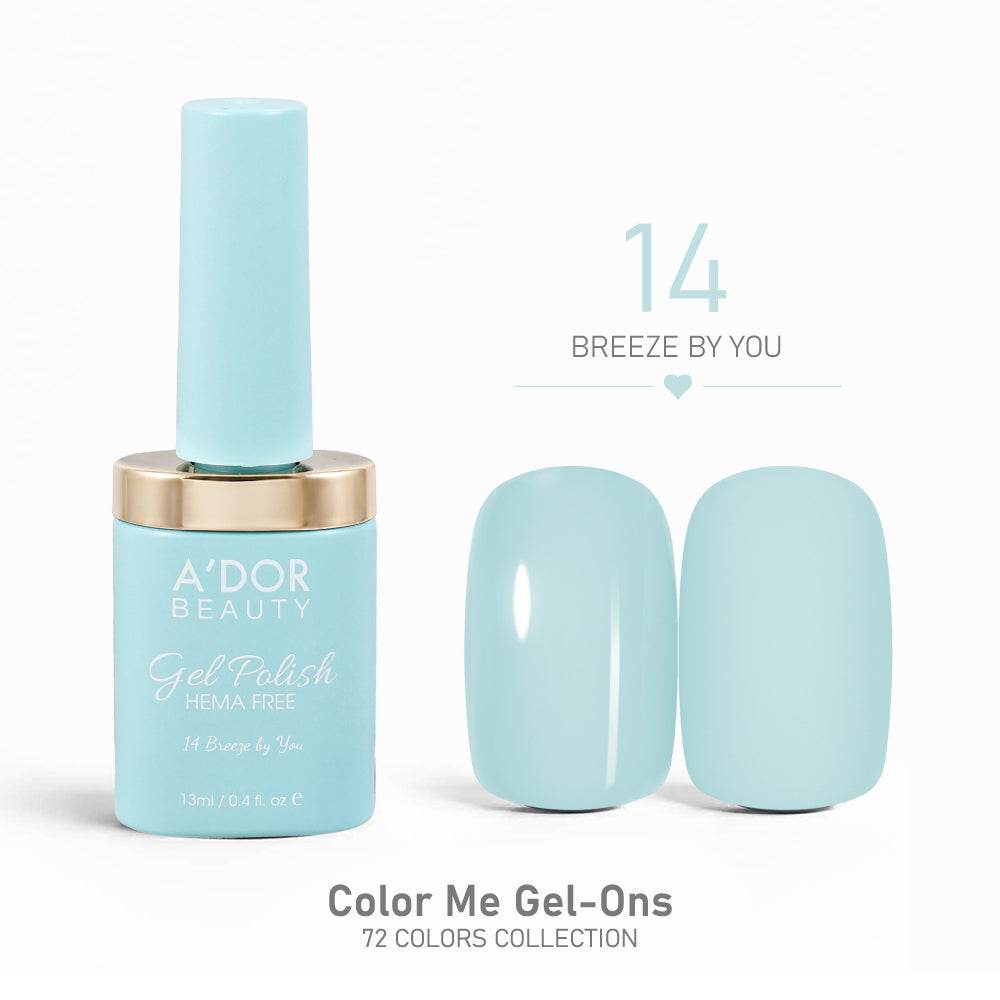 A'DOR HEMA-Free Gel Polish - 14 - Breeze by You - 0.4 oz - Color Me Gel-Ons Collection