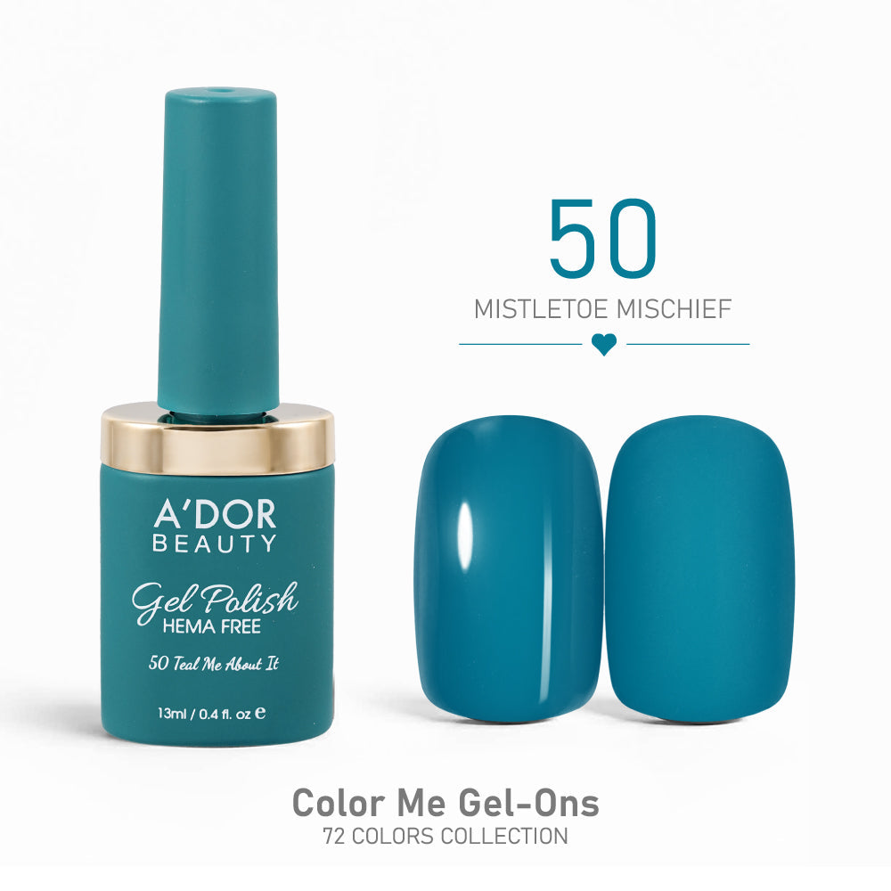 A'DOR HEMA-Free Gel Polish - 50 - Mistletoe Mischief - 0.4 oz - Color Me Gel-Ons Collection