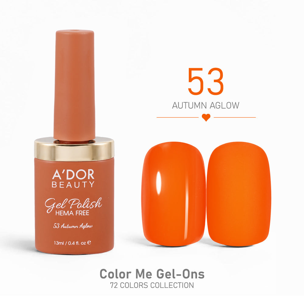A'DOR HEMA-Free Gel Polish - 53 - Autumn Aglow - 0.4 oz - Color Me Gel-Ons Collection