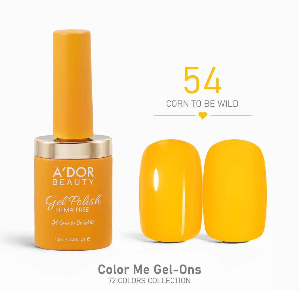 A'DOR HEMA-Free Gel Polish - 54 - Corn to Be Wild - 0.4 oz - Color Me Gel-Ons Collection