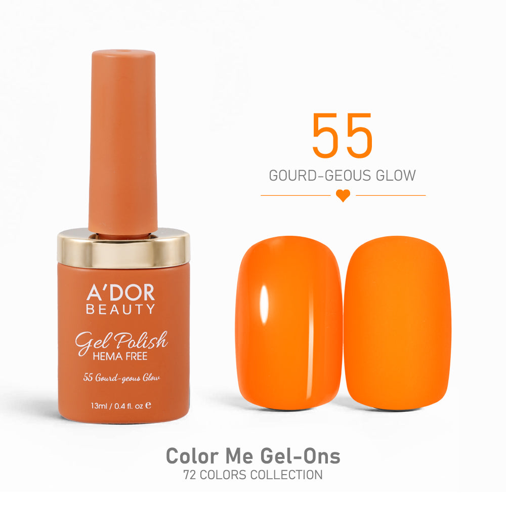 A'DOR HEMA-Free Gel Polish - 55 - Gourd-geous Glow - 0.4 oz - Color Me Gel-Ons Collection