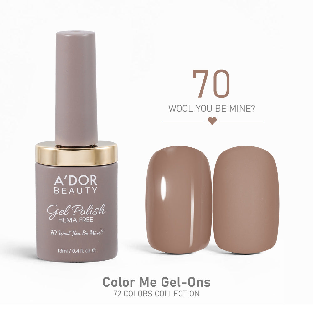 A'DOR HEMA-Free Gel Polish - 70 - Wool You Be Mine? - 0.4 oz - Color Me Gel-Ons Collection