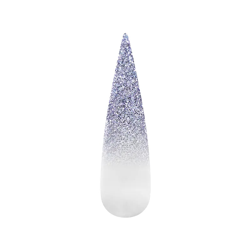Air Ombre Spray Powder Nails -Metallic Violet Silver Colors - AO018