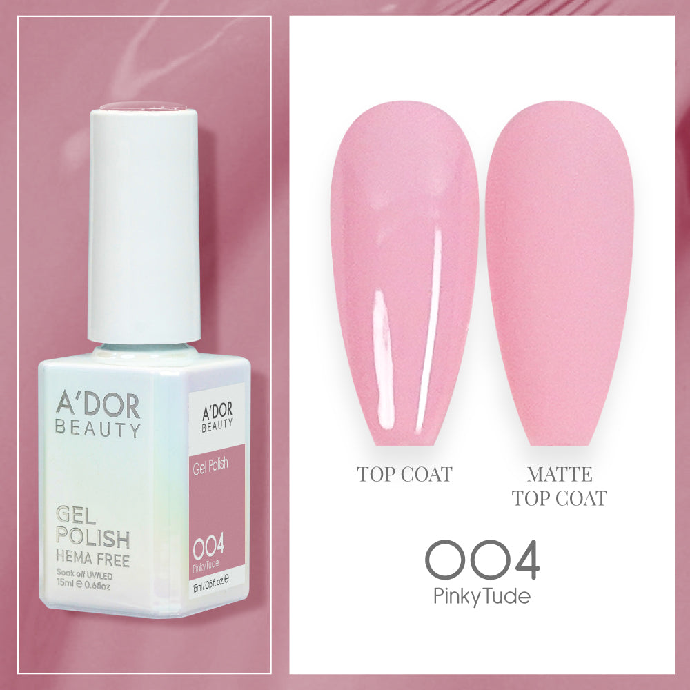 A'DOR HEMA-Free Gel Polish - 004 - Pinky Tude - 0.6 oz