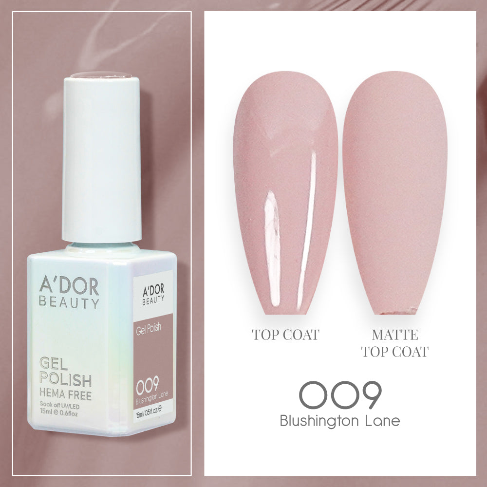 A'DOR HEMA-Free Gel Polish - 009 - Blushington Lane - 0.6 oz