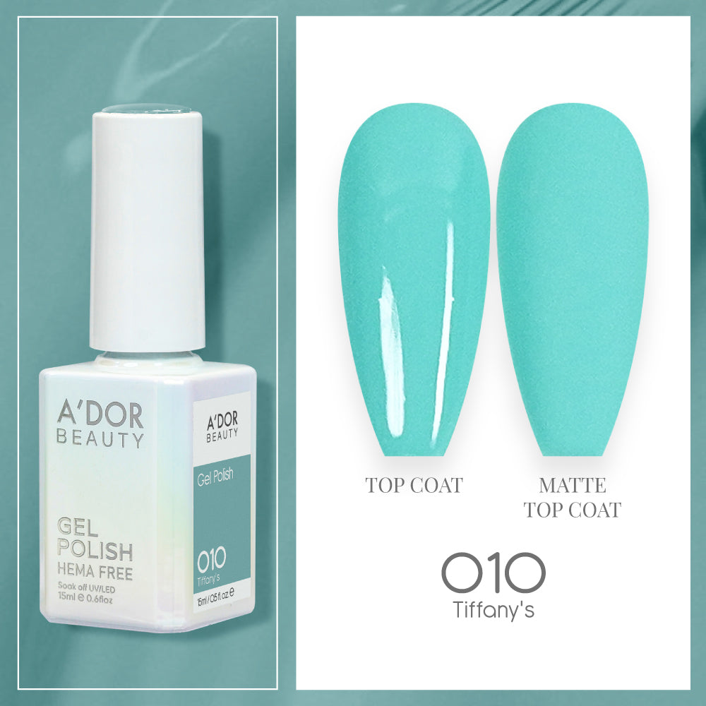 A'DOR HEMA-Free Gel Polish - 010 - Tiffany's - 0.6 oz