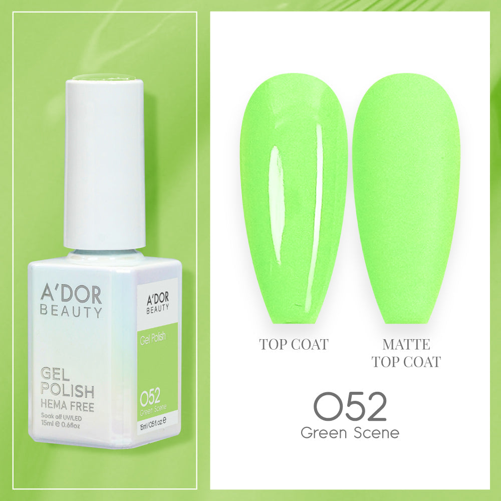 A'DOR HEMA-Free Gel Polish - 052 - Green Scene - 0.6 oz