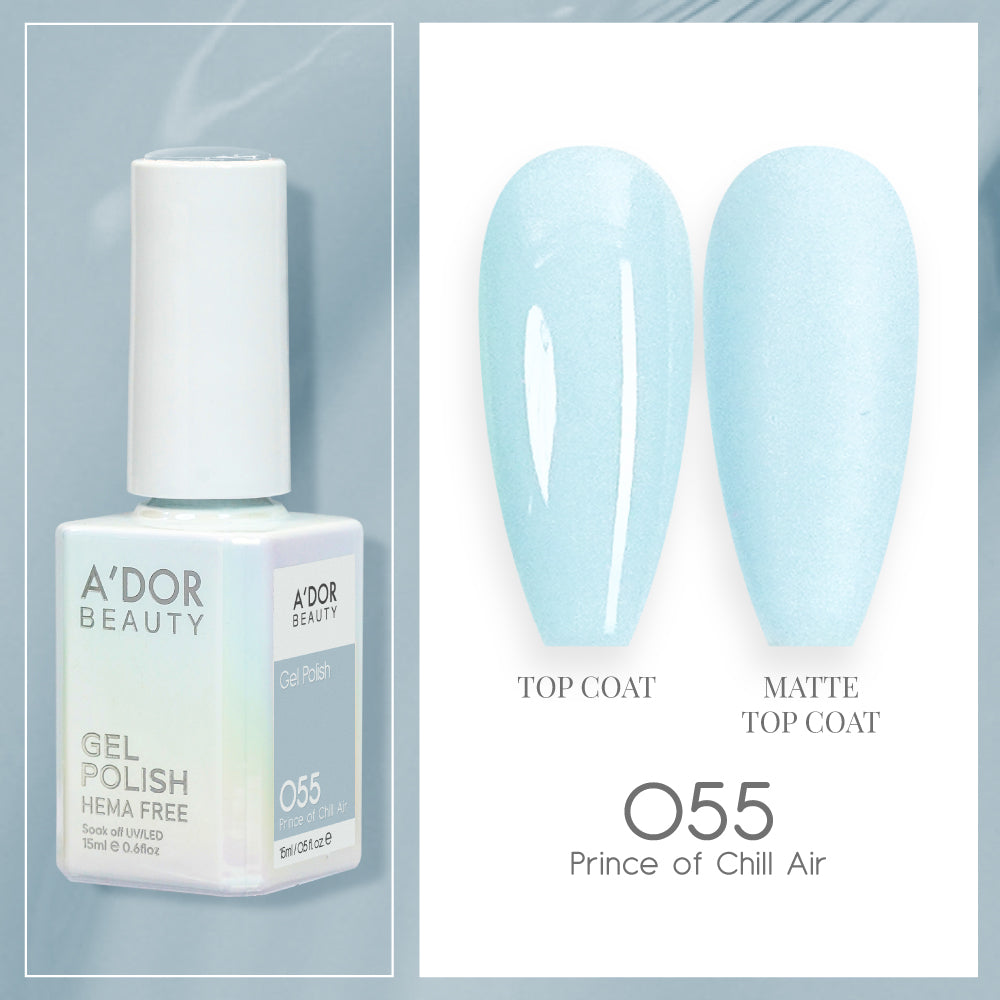 A'DOR HEMA-Free Gel Polish - 055 - Prince Of Chill Air - 0.6 oz