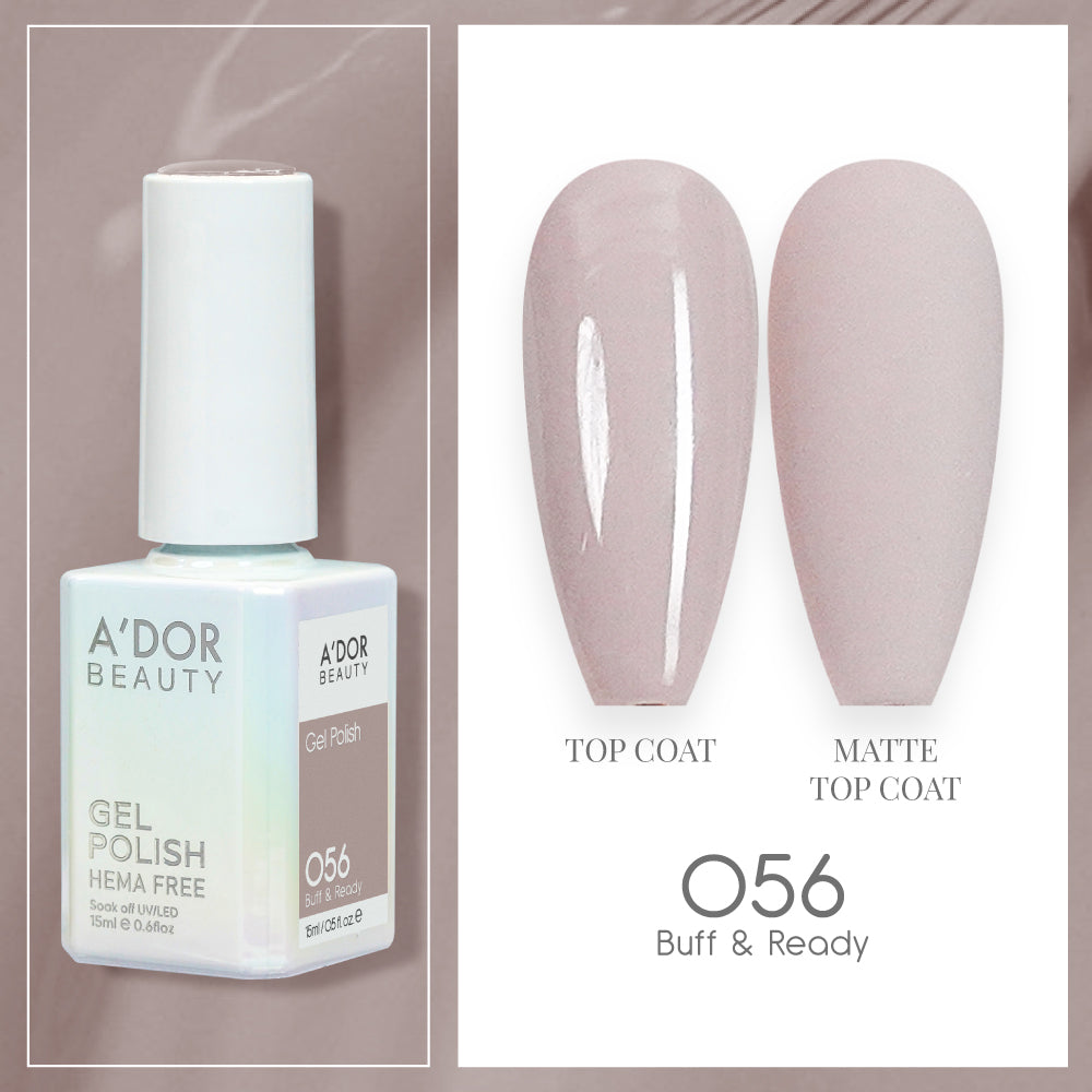 A'DOR HEMA-Free Gel Polish - 056 - Buff & Ready - 0.6 oz