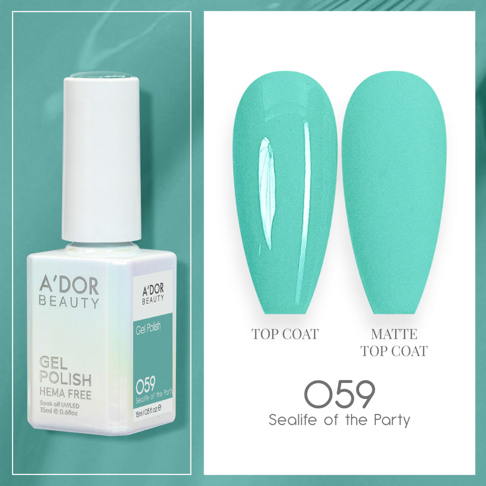 A'DOR HEMA-Free Gel Polish - 059 - Sealife of the Party - 0.6 oz