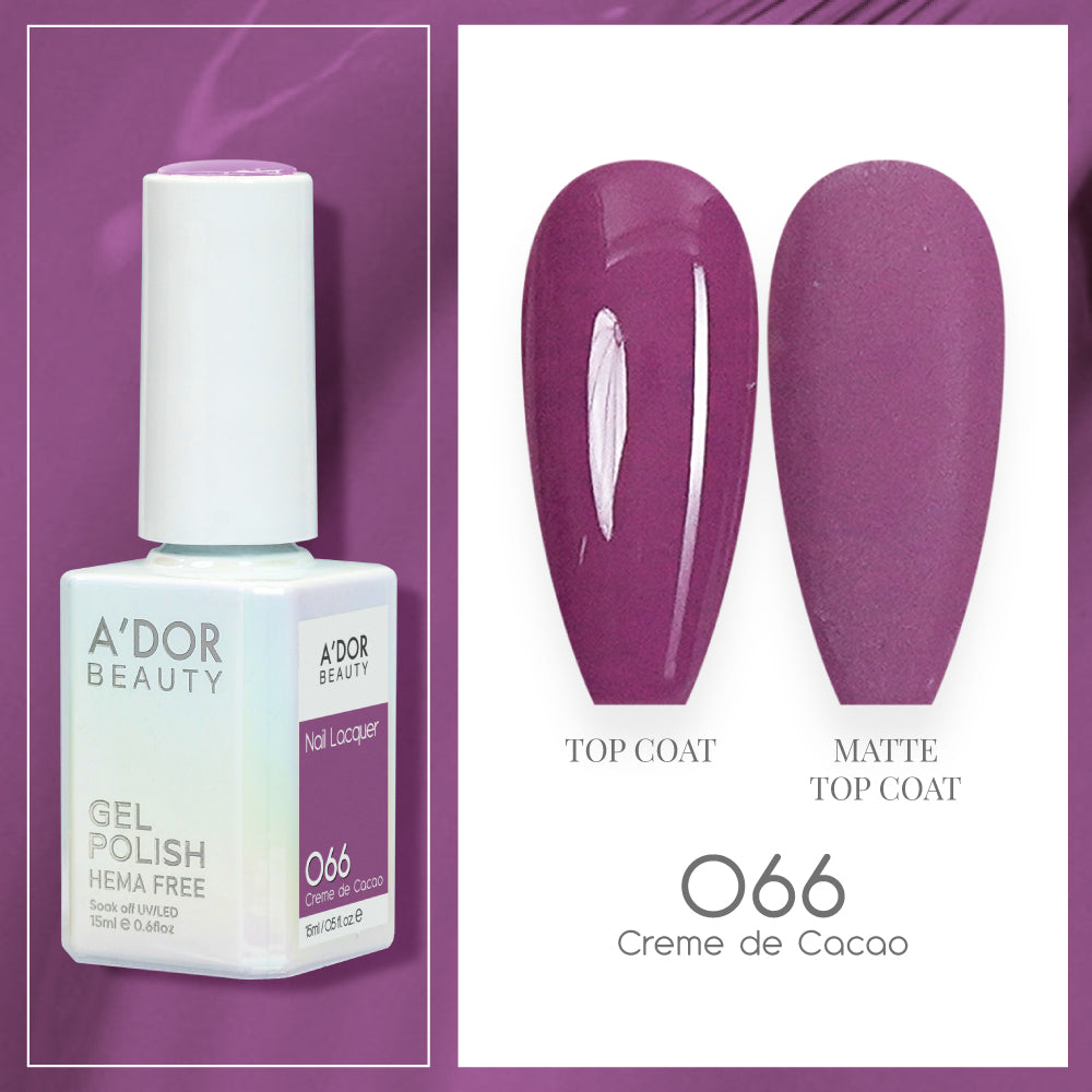 A'DOR HEMA-Free Gel Polish - 066 - Cream de Cacao - 0.6 oz