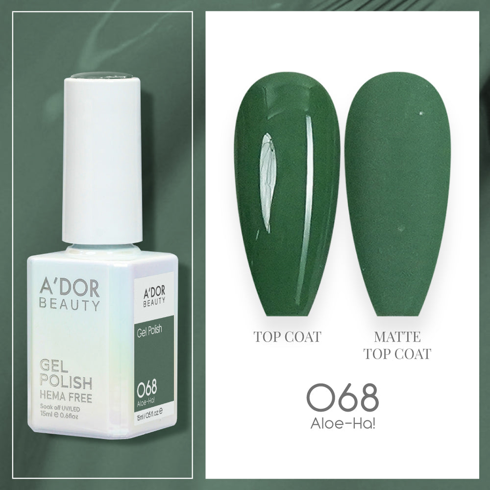 A'DOR HEMA-Free Gel Polish - 068 - Aloe - Ha! - 0.6 oz