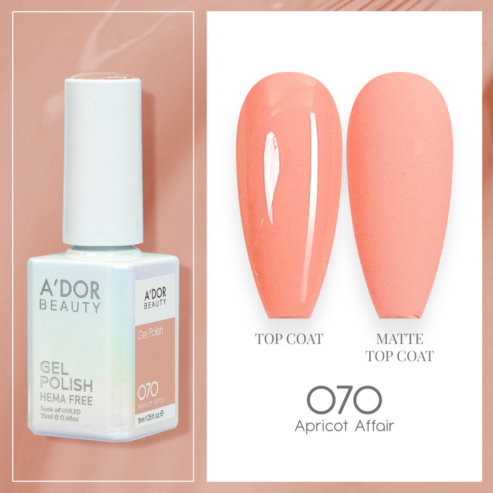 A'DOR HEMA-Free Gel Polish - 070 - Apricot Affair - 0.6 oz