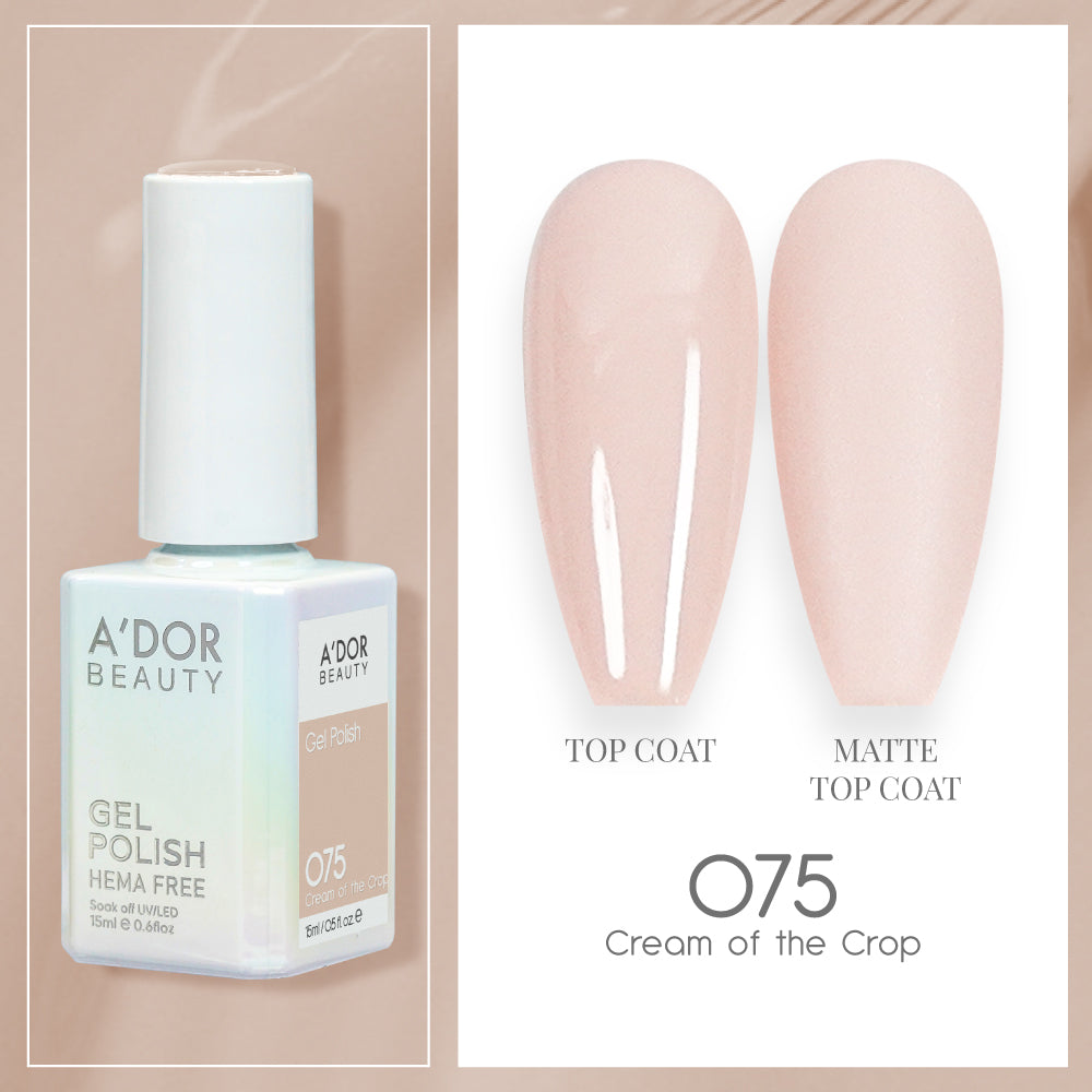 A'DOR HEMA-Free Gel Polish - 075 - Cream Of The Crop - 0.6 oz
