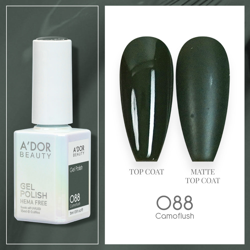 A'DOR HEMA-Free Gel Polish - 088 - Camoflush - 0.6 oz