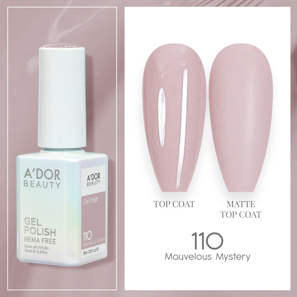 A'DOR HEMA-Free Gel Polish - 110 - Mauvelous Mystery - 0.6 oz