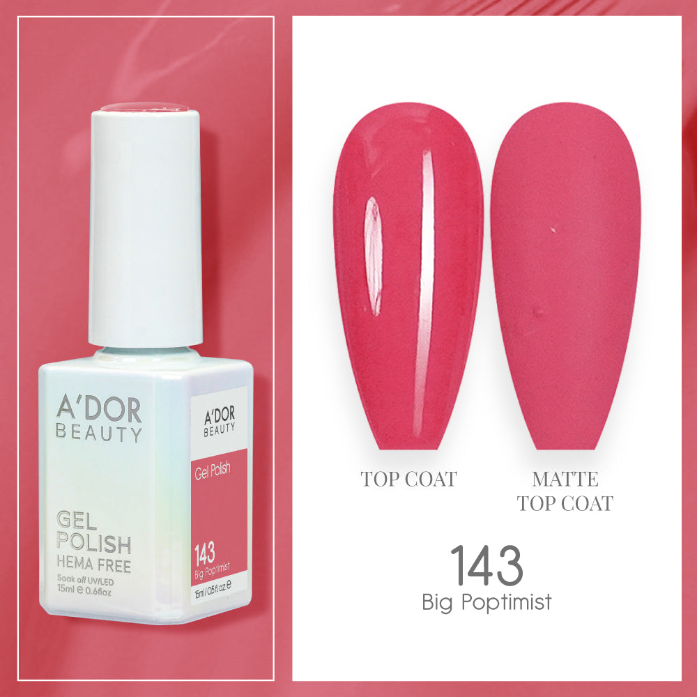 A'DOR HEMA-Free Gel Polish - 143 - Big Poptimist - 0.6 oz