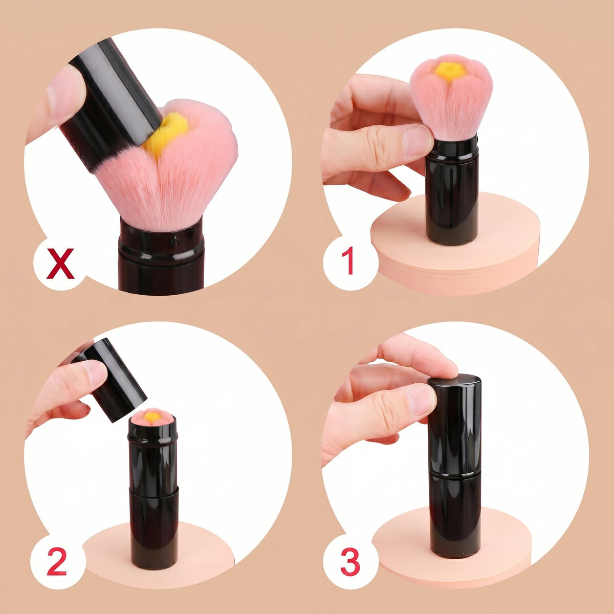 Blossom Dust Brush - Pink