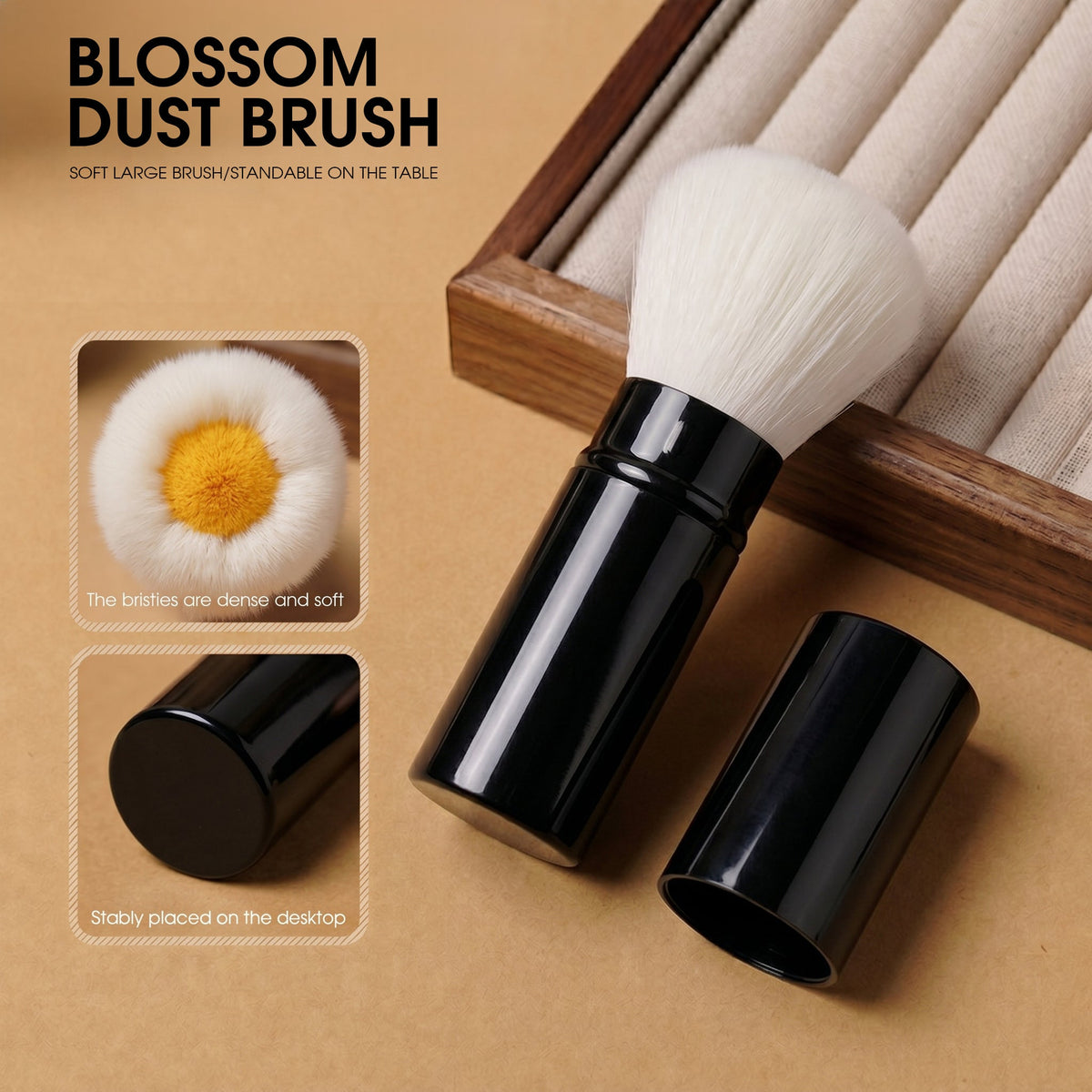 Blossom Dust Brush - White